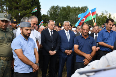 Ağdaşda şəhid Yasin Əbdürəhmanovun cənazəsi son mənzilə yola salınıb.