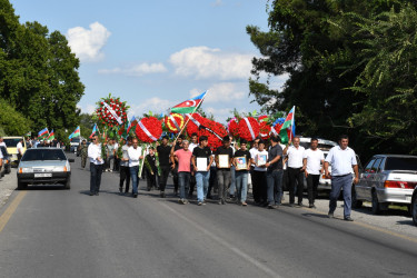 Ağdaşda şəhid Yasin Əbdürəhmanovun cənazəsi son mənzilə yola salınıb.