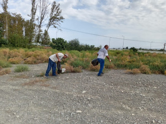 Ağdaşda təmizlik aksiyası keçirilib.