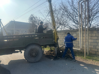 Ağdaşda elektrik təsərrüfatının yenidən qurulması işlərinə başlanılıb.