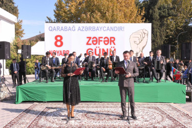 Ağdaşda Zəfər Günü qeyd olundu