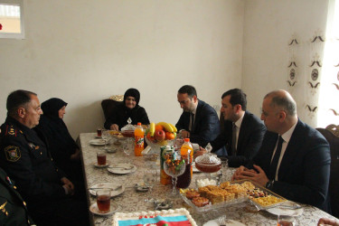 Şəhidimiz Elçin Hacıyevin ailəsi ziyarət edilib.