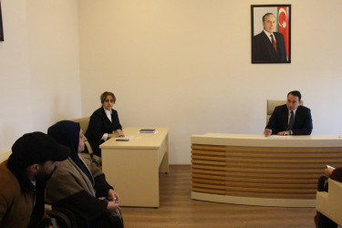 Ağdaş Rayon İcra Hakimiyyətində növbəti  vətəndaş qəbulu keçirilib