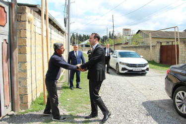 Şəhidlərimiz Naib Namətov və Rəvan Həsənovun ailələri ziyarət edilib