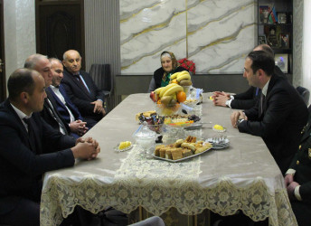 Ağdaş rayonunda şəhid ailələrinin ziyarəti davam etdirilir