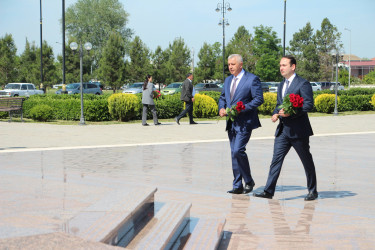 Ağdaşda Ulu Öndər Heydər Əliyevin anadan olmasının 102-ci ildönümü qeyd olunub