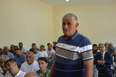 Orta Ləki kəndində sakinlərin müraciətləri dinlənilib