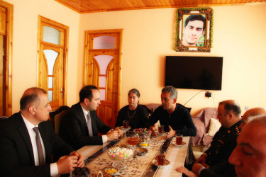 Ağdaş rayonunda şəhid ailələrinin ziyarəti davam etdirilir