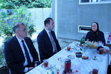 Pirkəkə kəndində şəhidlərimizin ailələri ziyarət olunub