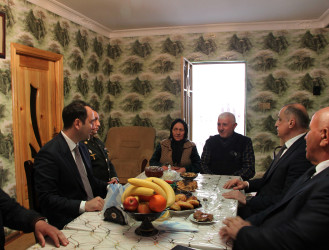 Nehrəxəlil kəndində şəhid ailələri ziyarət olunub