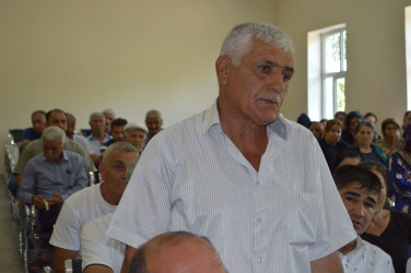 Orta Ləki kəndində sakinlərin müraciətləri dinlənilib