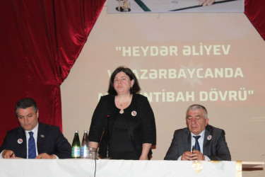 Ağdaşda “Heydər Əliyev və Azərbaycanda milli intibah dövrü” mövzusunda tədbir keçirildi.