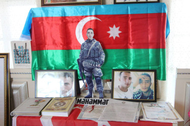 Ağdaş rayonunda daha üç şəhid ailəsi ziyarət edilib