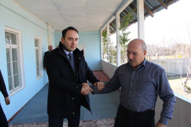 Ağdaş rayonunda daha üç şəhid ailəsi ziyarət edilib