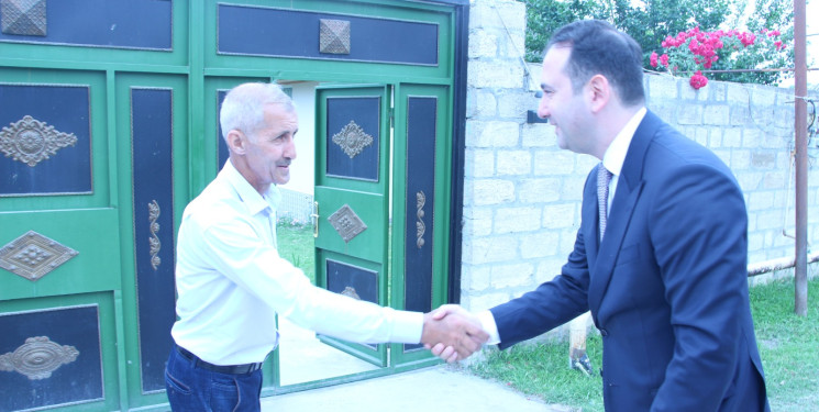 Ərəbocağı kəndində şəhidimiz Sərdar Həmidovun ailəsi ziyarət olunub